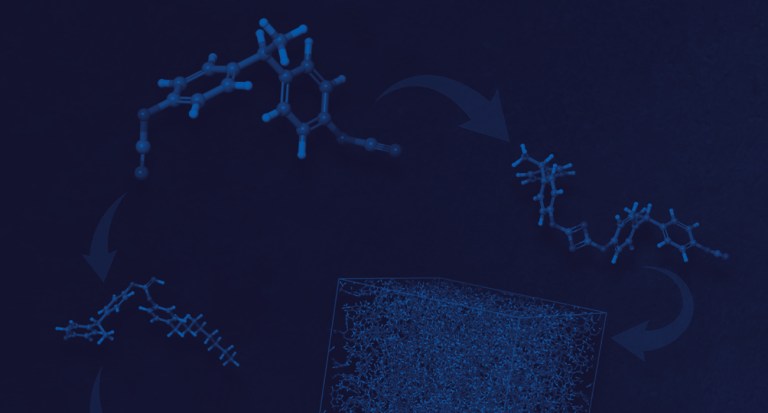 Exploration and validation of polycyanurate thermoset crosslinking mechanisms