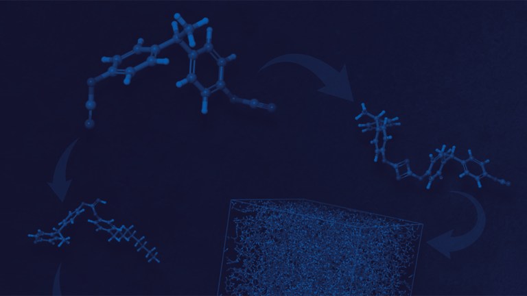 Exploration and validation of polycyanurate thermoset crosslinking mechanisms