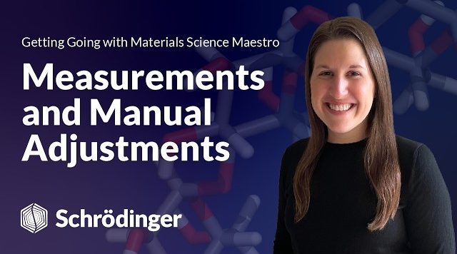 Measurements and Manual Adjustments – Getting Going with MS Maestro